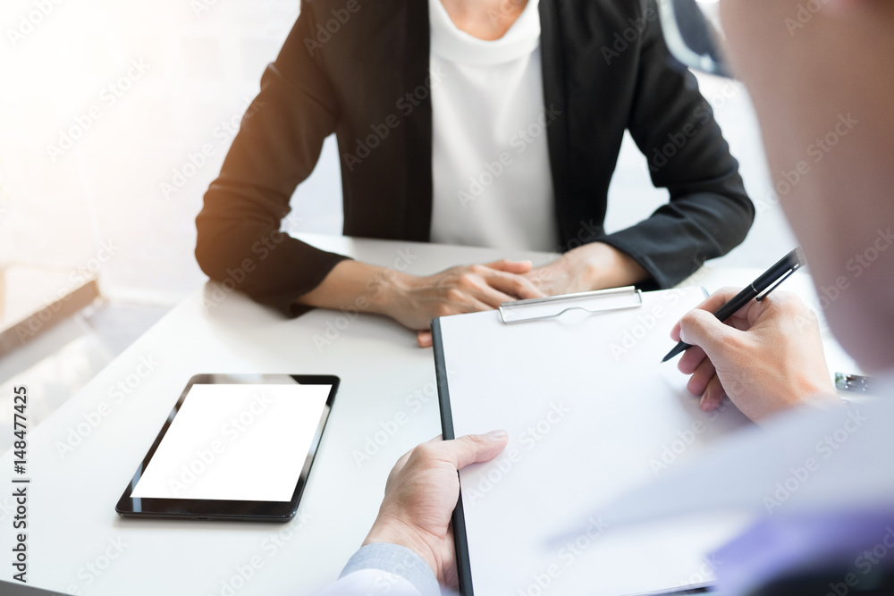 Healthcare and Medical concept, Doctor and patient are discussing something, just hands at the table Healthcare and Medical concept, Doctor and patient are discussing something, just hands at the table