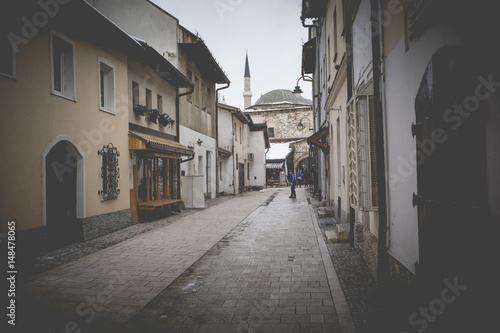 Fototapeta Naklejka Na Ścianę i Meble -  View of the historic centre of Sarajevo - Bosnia and Herzegovina