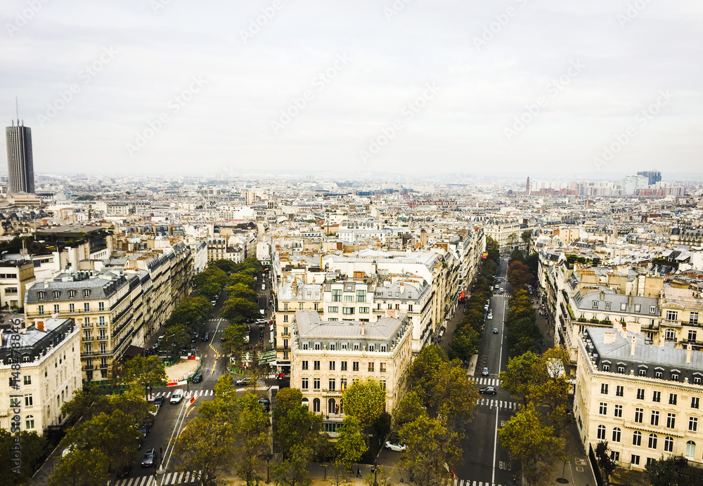 View of Paris from l'Arc de Triomphe View of Paris from l'Arc de Triomphe