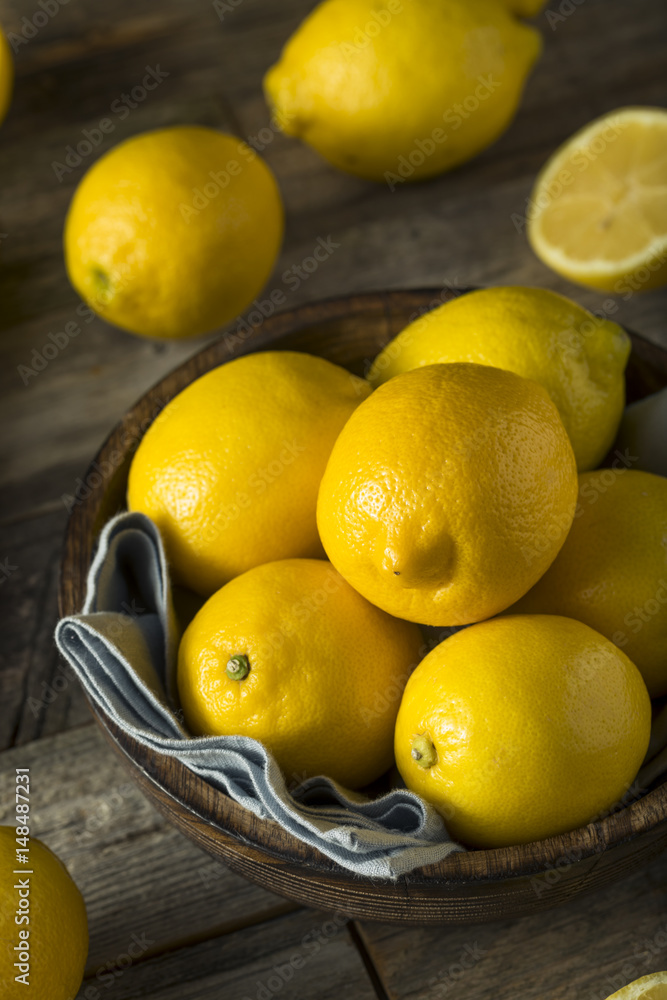 Raw Organic Yellow Lemons