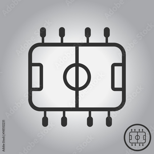 Top View of Table Football