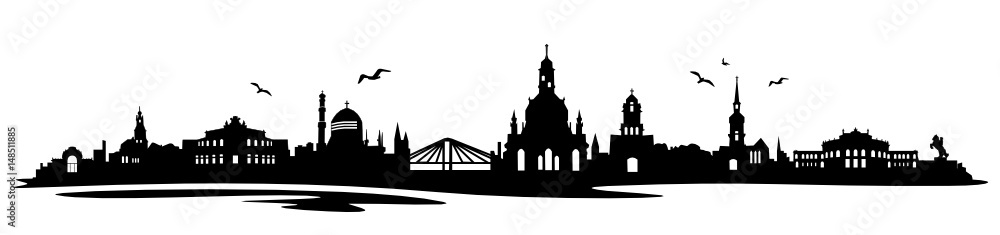 Fototapeta premium Skyline Dresden
