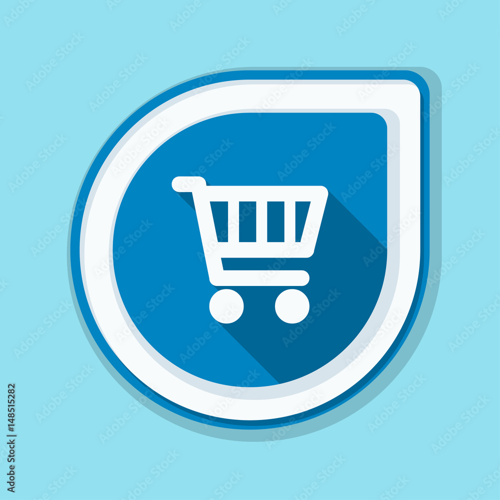 Shopping cart button illustration Shopping cart button illustration