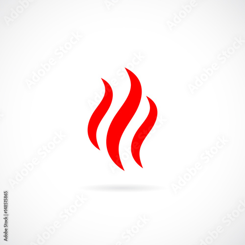 Smoke steam vector icon