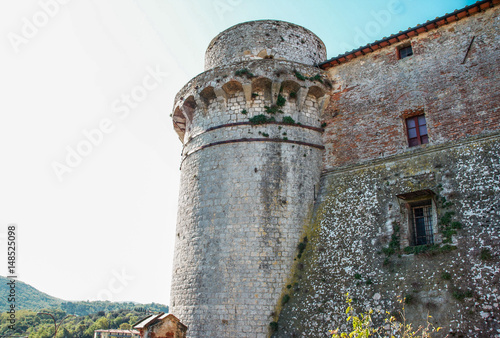 the castle of Trequanda in Tuscany photo