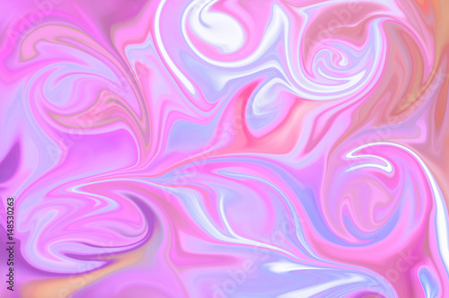 Digital blurred pink background with spread liquify flow for design