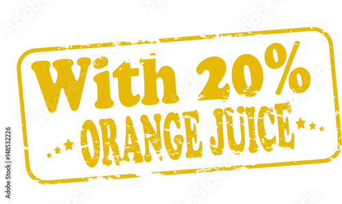 With orange juice