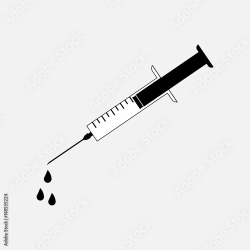icon injections syringe, medical icon