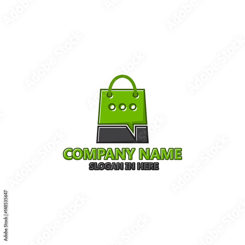 Chat Store App Logo Template Design
