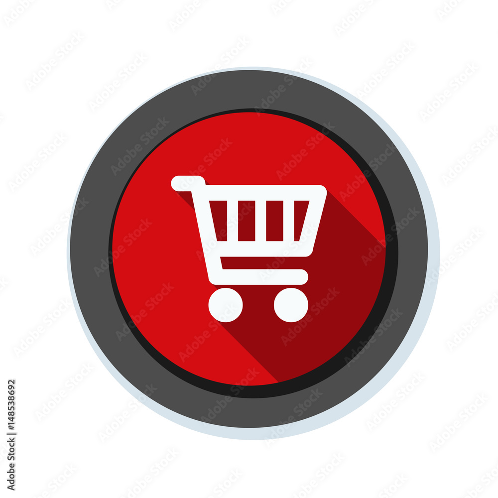 Shopping cart button illustration Shopping cart button illustration