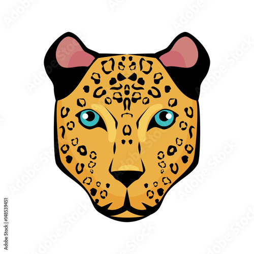 jaguar tropical bird icon vector illustration design