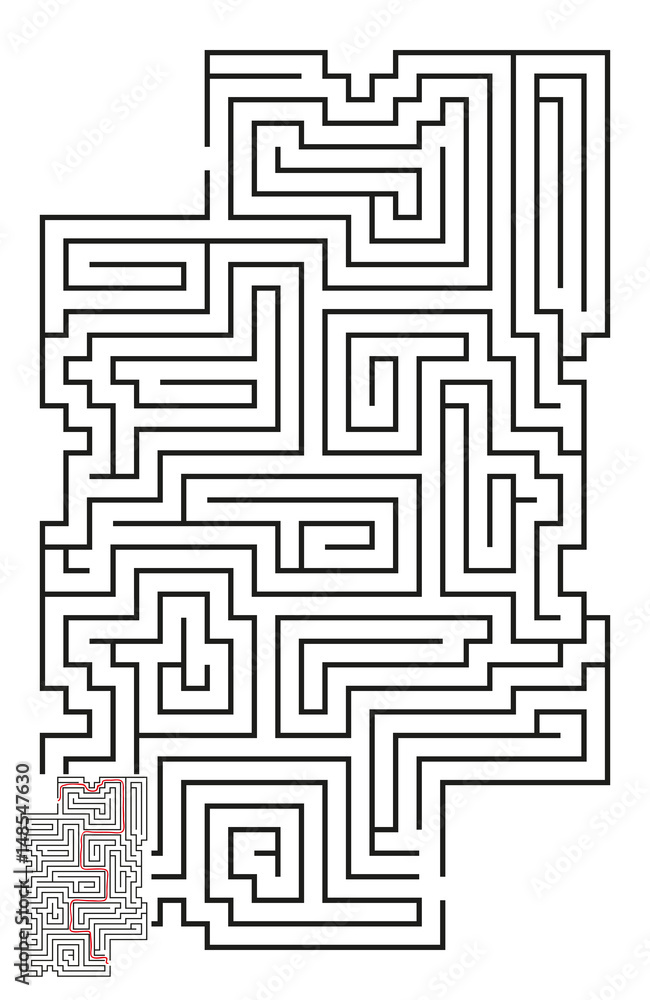 Vector Maze with Answer 60 Vector Maze with Answer 60