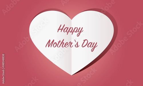 Herz aus Papier: Happy Mother's Day