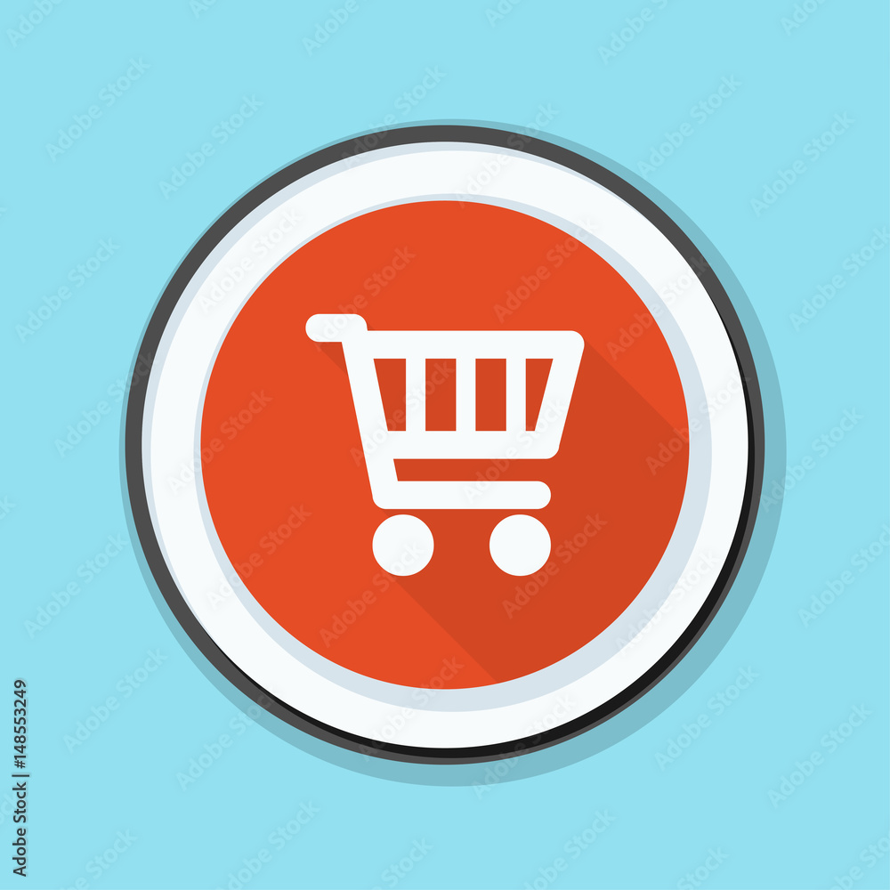 Shopping cart button illustration Shopping cart button illustration