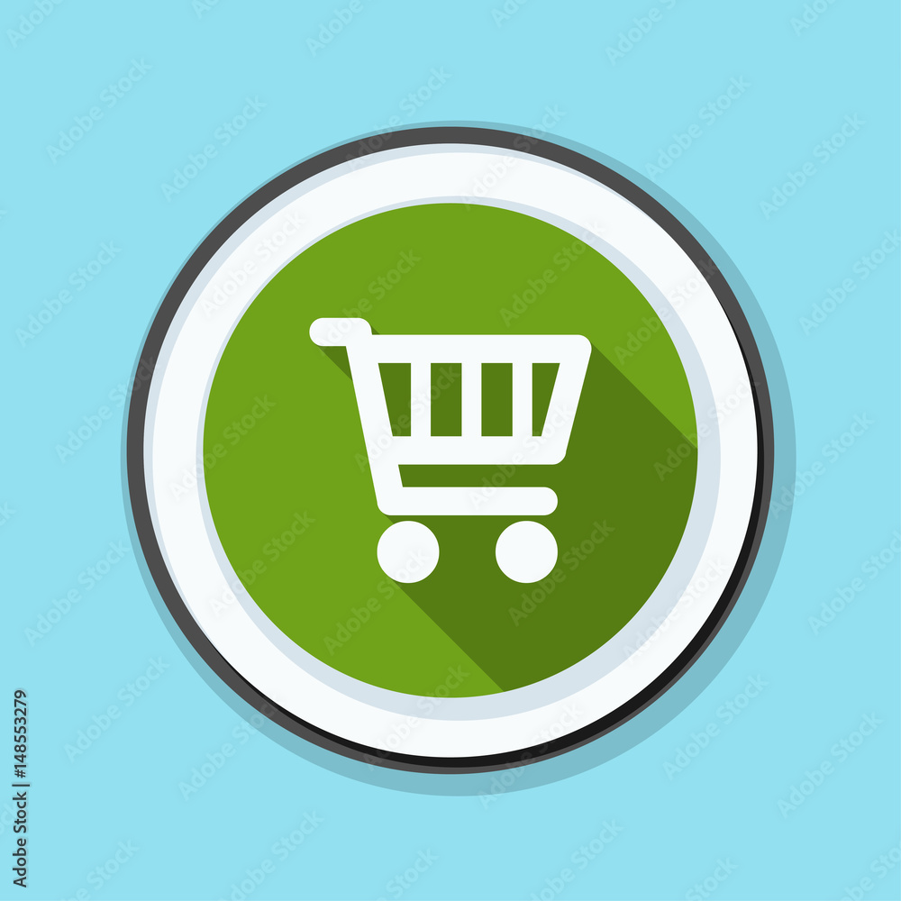 Shopping cart button illustration Shopping cart button illustration