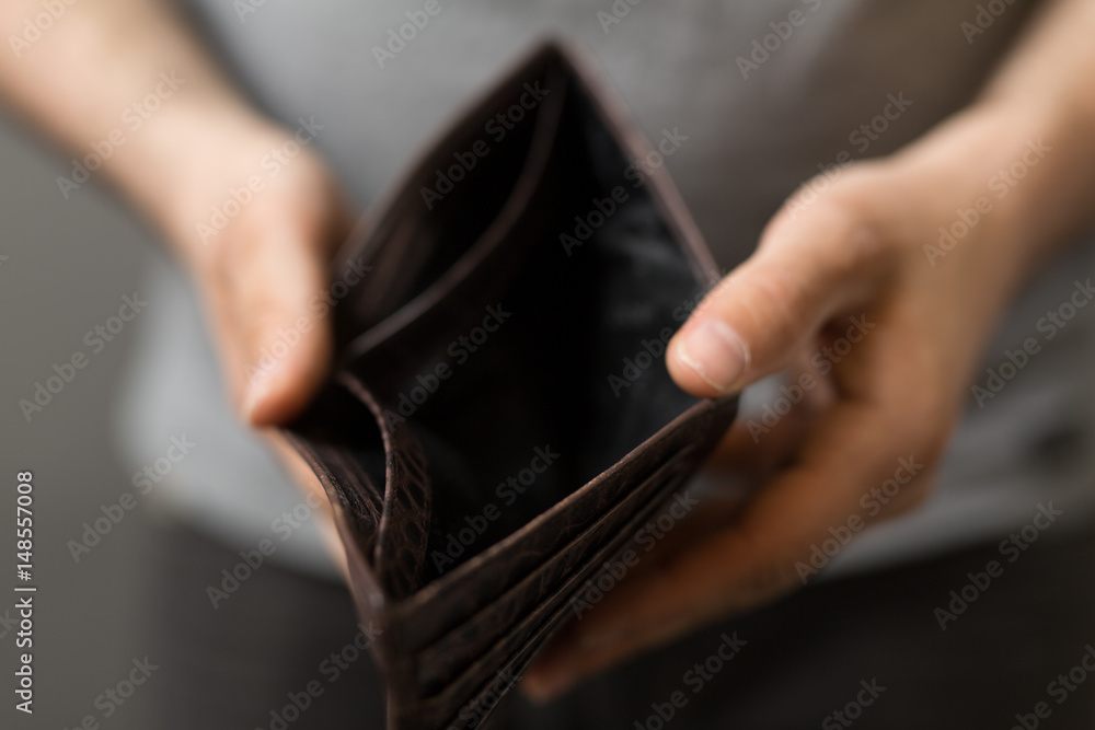 wallet broke Stock Photo | Adobe Stock