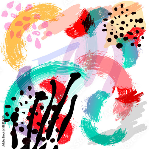 Vector stylized background hand-drawn illustration. Simple shape, bright pattern.