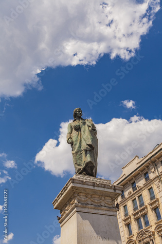 Monument to writer and poet Giuseppe Parini in Milan