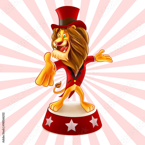 circus lion cartoon