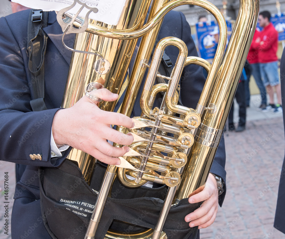 Obraz premium particolare strumento a fiato