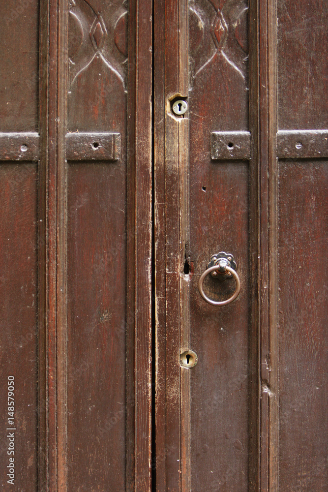 Wood door with lock Wood door with lock