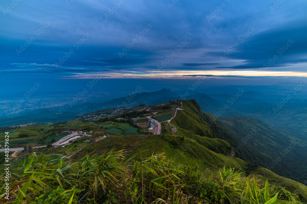 misty view point with mountain mist and fog road in phu tubberk most famous travel place in thailand misty view point with mountain mist and fog road in phu tubberk most famous travel place in thailand