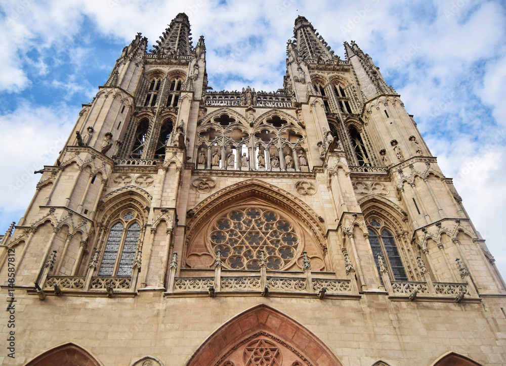Catedral de Burgos en contrapicado