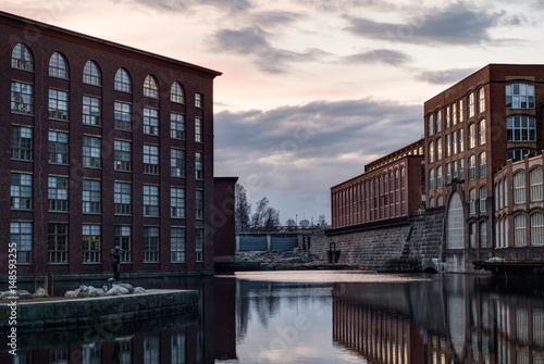 Canvas Print Tampere riverside