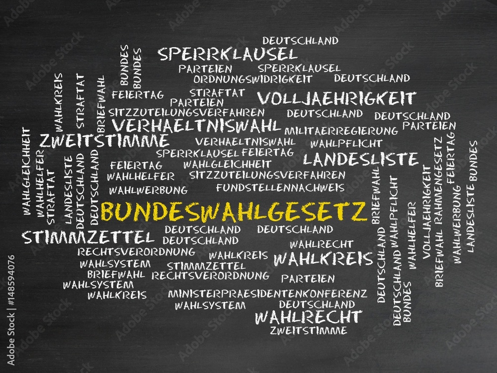 Bundeswahlgesetz StockIllustration Adobe Stock