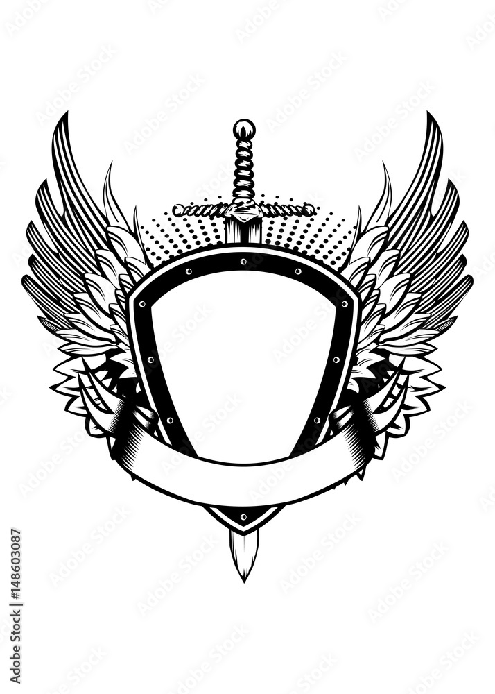 Obraz premium board sword and winds