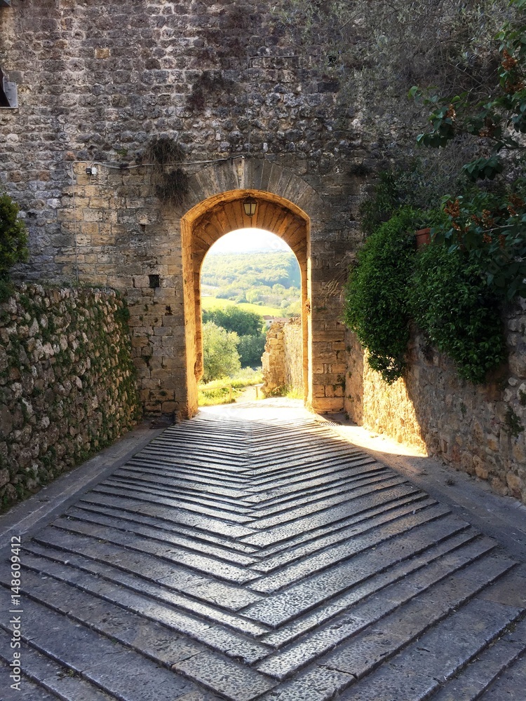 Porta del Castello di Monteriggioni (Toscana, Italy)