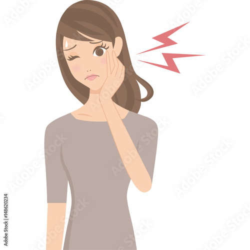 虫歯の女性