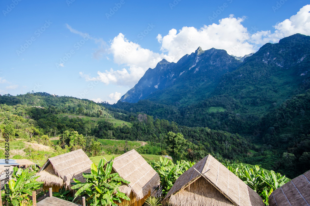 Homestay camping and tent at Doi Luang Chiang Dao, High mountain in Chiang Mai Province, Thailand