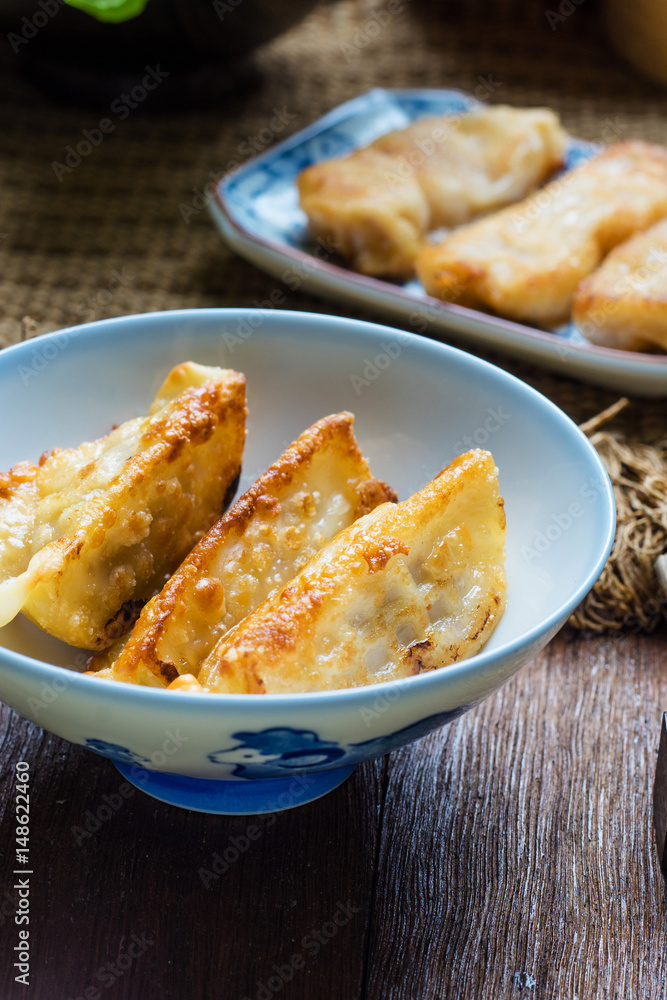 gyoza Japanese foods, Gyoza with shrimp meat and vegetables gyoza Japanese foods, Gyoza with shrimp meat and vegetables