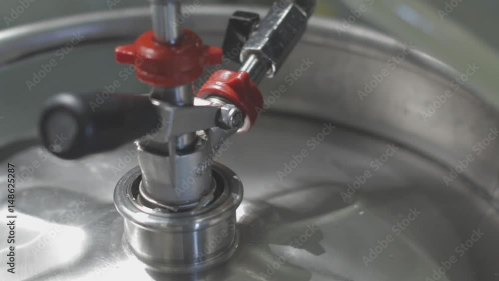 Supplying keg of beer Supplying keg of beer