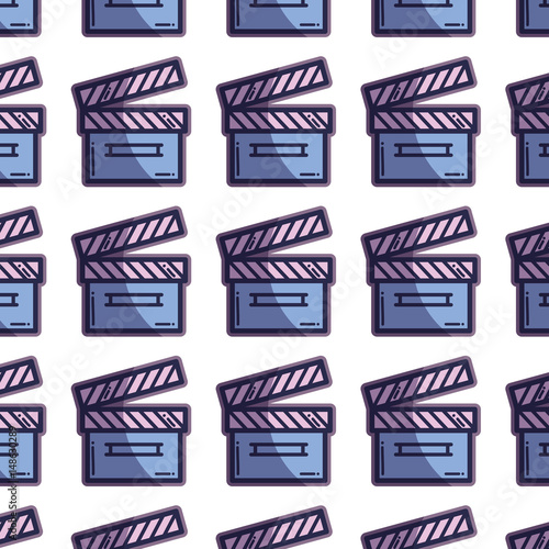 clapper board action video filmstrips background