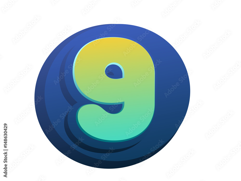 9th celebration event number for poster or invitation 9th celebration event number for poster or invitation