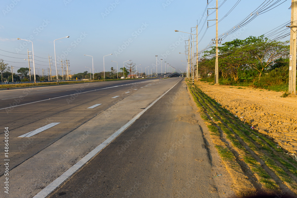 Fototapeta premium Traveling on highway