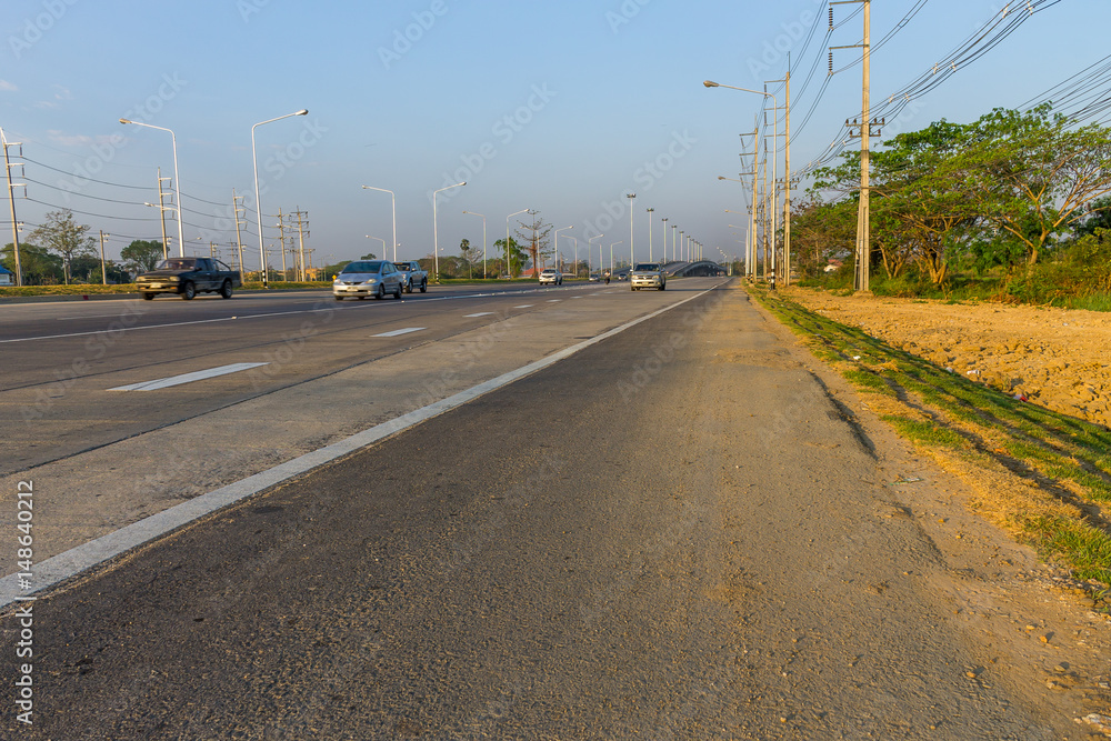 Traveling on highway Traveling on highway
