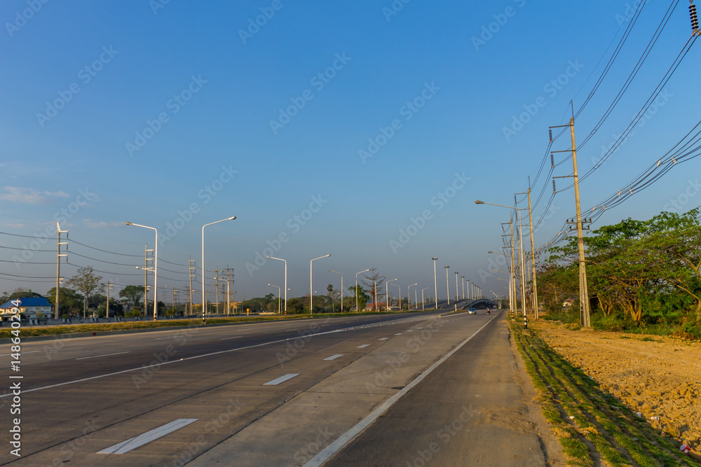 Traveling on highway Traveling on highway