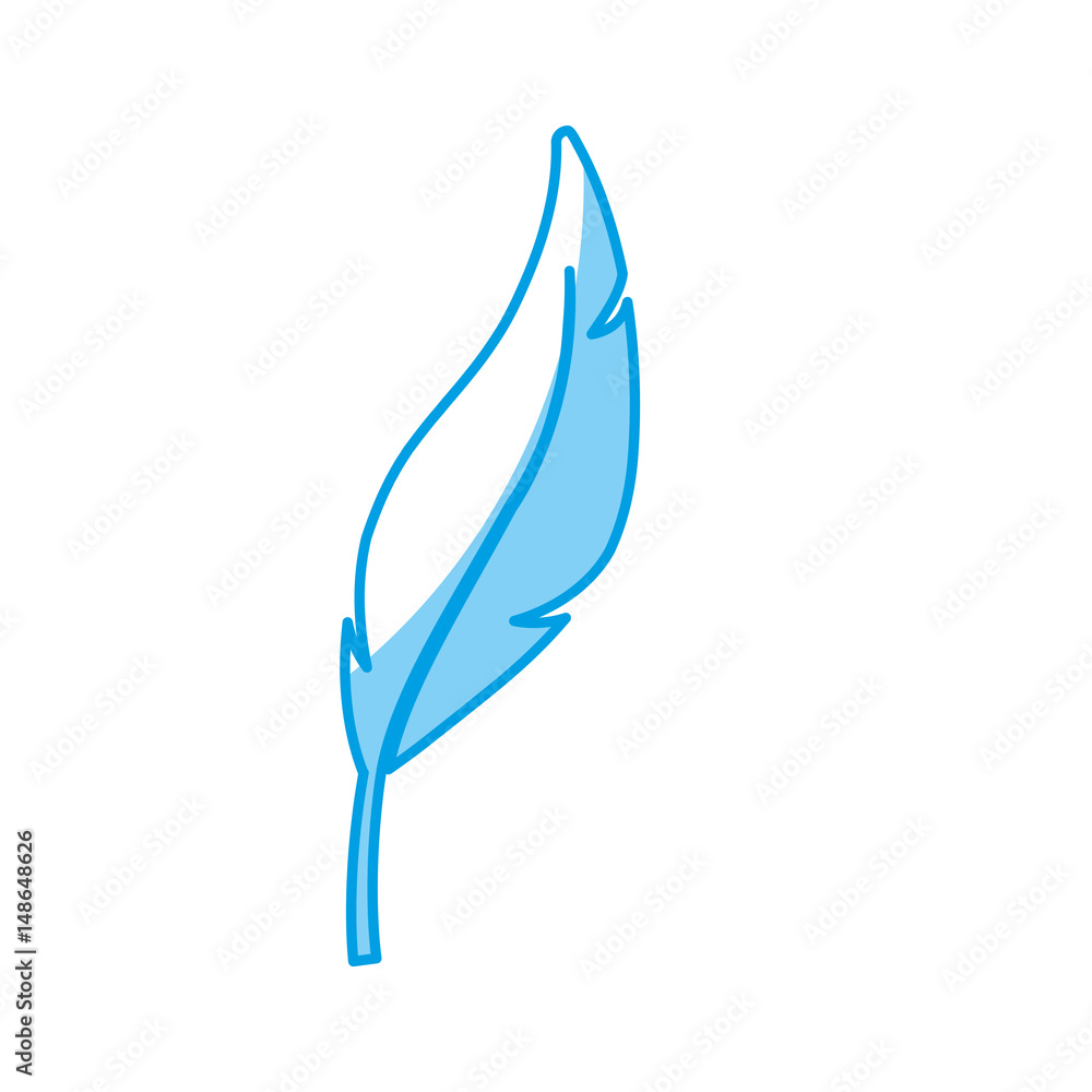feather icon over white background. vector illustration feather icon over white background. vector illustration