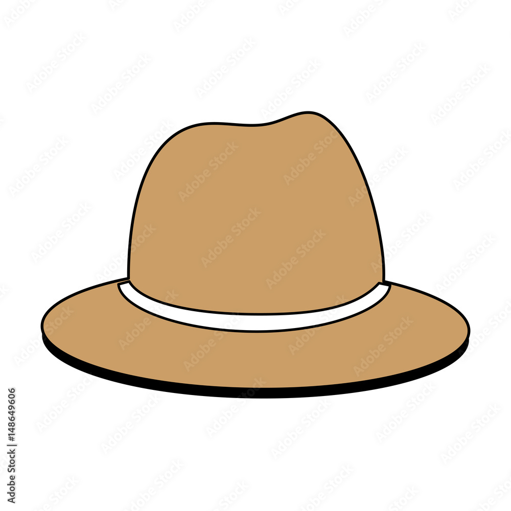 sketch color silhouette front view hat with bow lace vector illustration sketch color silhouette front view hat with bow lace vector illustration