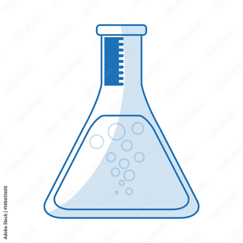 blue silhouette shading glass beaker for laboratory vector illustration blue silhouette shading glass beaker for laboratory vector illustration