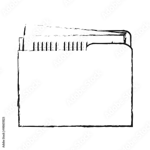 blurred silhouette court documents folder vector illustration