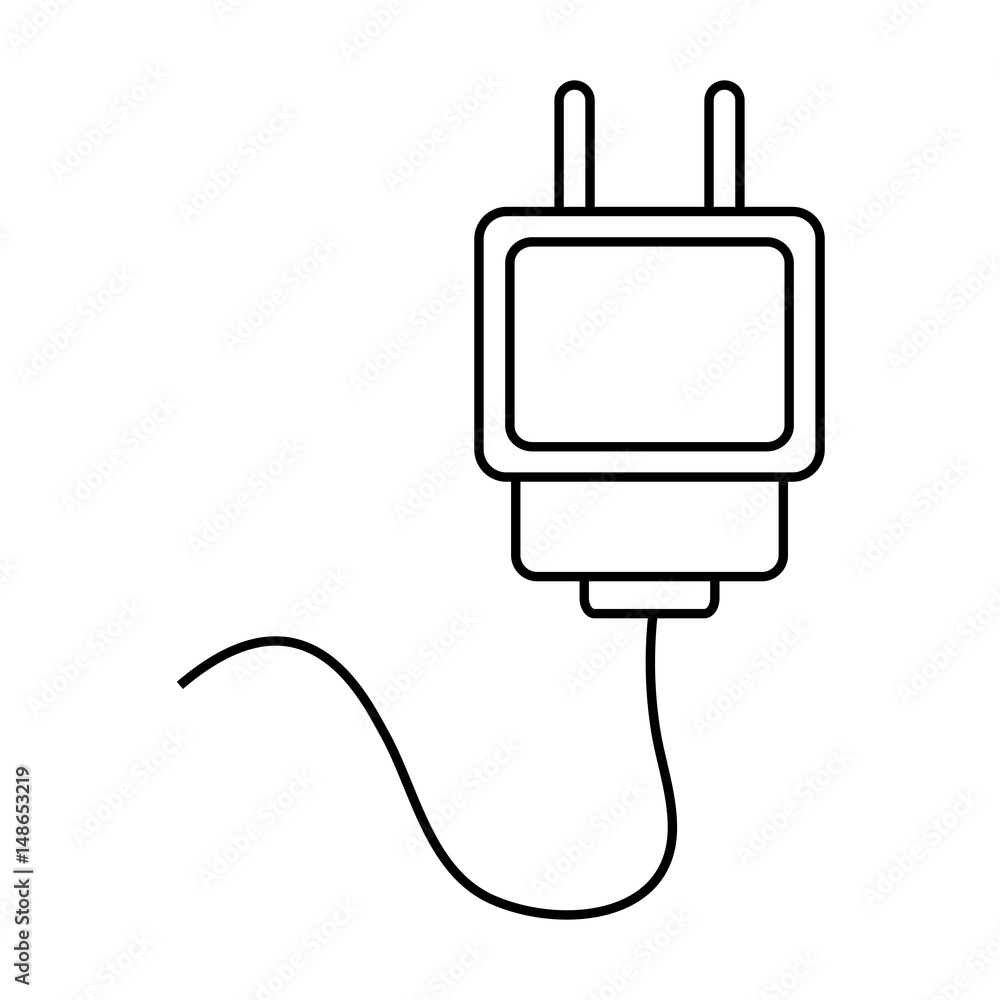 electric plug icon over white background. vector illustration electric plug icon over white background. vector illustration