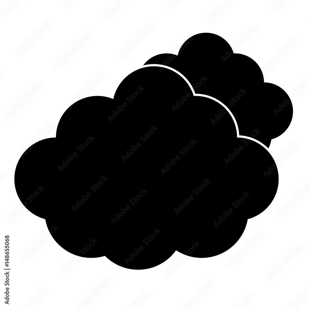 clouds icon over white background. vector illustration clouds icon over white background. vector illustration