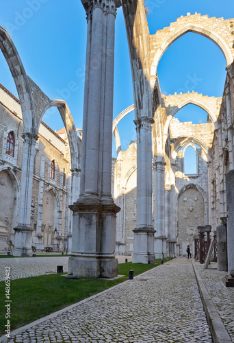 The Gothic Church of Our Lady of Mount Carmel (Portuguese: Igreja do Carmo) before the earthquake in 1755 was the largest in Lisbon