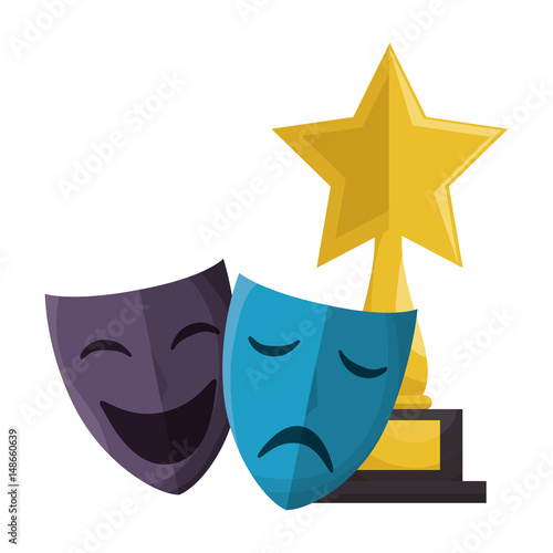 cinema entertainment elements icons vector illustration design