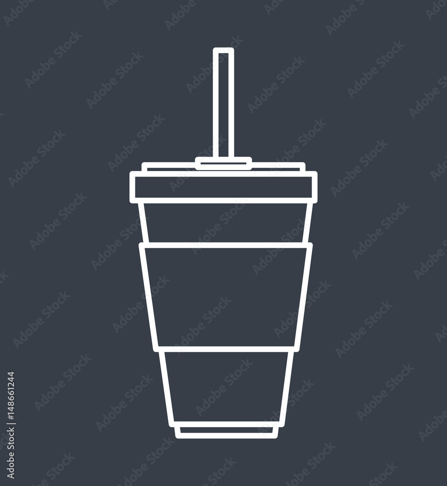 soda glass with straw icon vector illustration design soda glass with straw icon vector illustration design