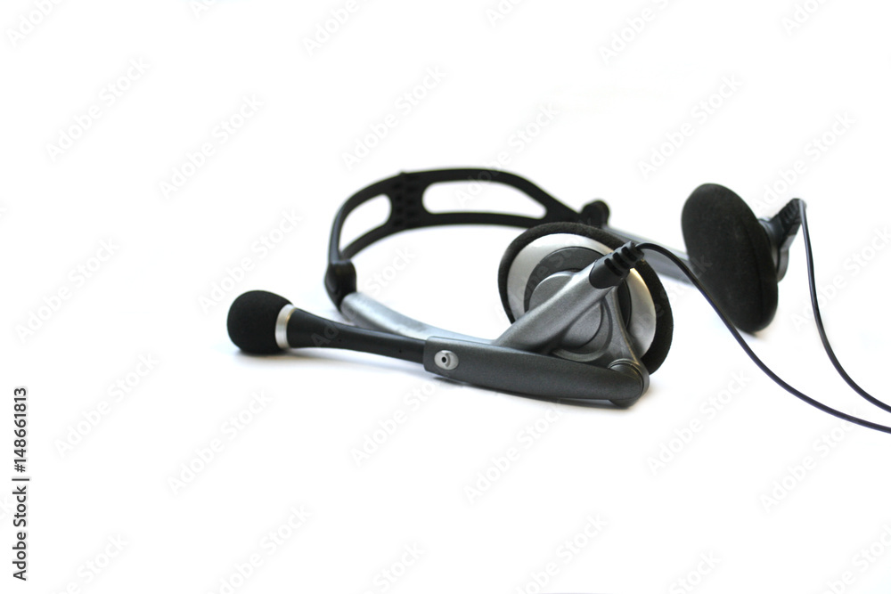 Headphones isolated on white Headphones isolated on white